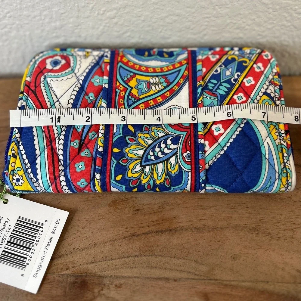 Vera Bradley Marina Paisley Accordion Zip Wallet 11887-141 NWT‎ - Picture 7 of 7